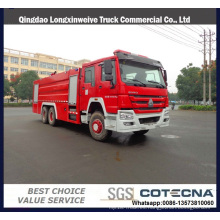 Motor diesel HOWO Fire Truck 6X4, motor diesel 8000L, 290/300 / 336HP